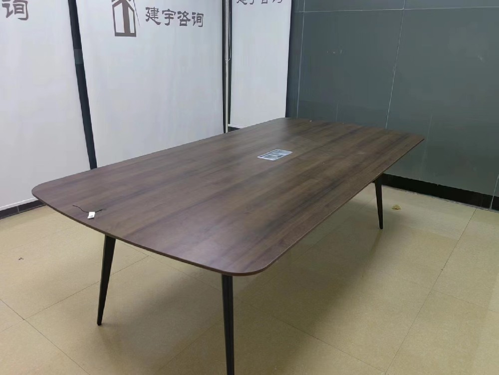 簡約現代會議桌2.4米辦公室桌椅
